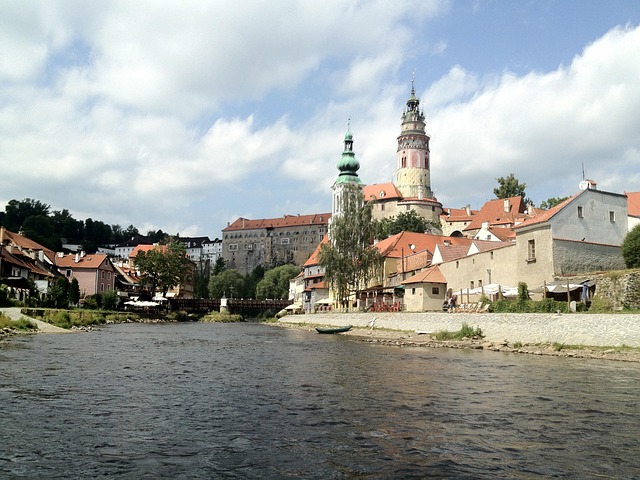 Vltava v Krumlově