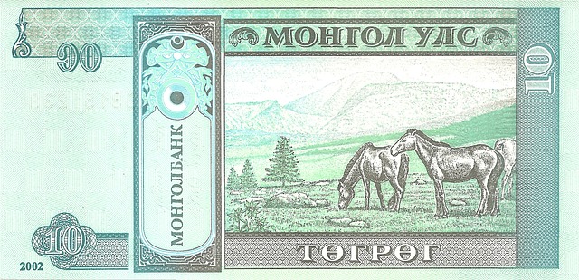 zelená bankovka, koně